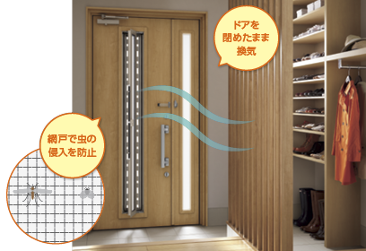 玄関を変えて気分転換